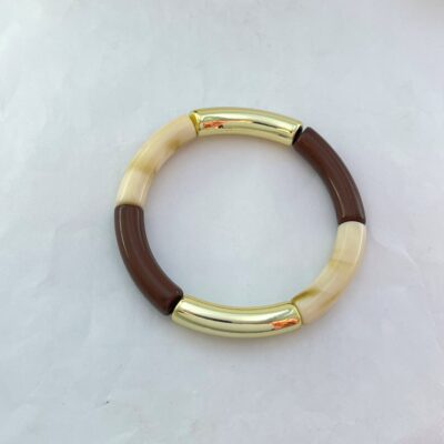 دستبند زنانه بنگل مدل رزین کد B5388