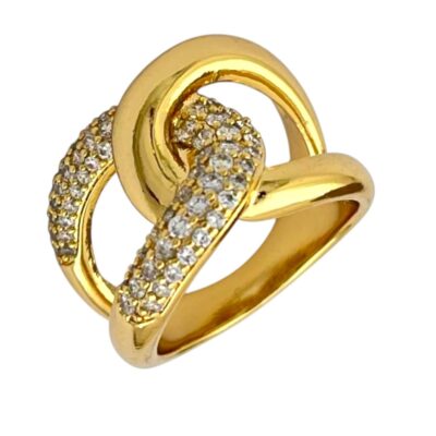 انگشتر زنانه ژوپینگ مدل شنل جواهری کد R51699