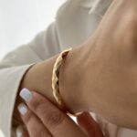 دستبند النگویی (بنگل) ژوپینگ مدل تراش کد B1005