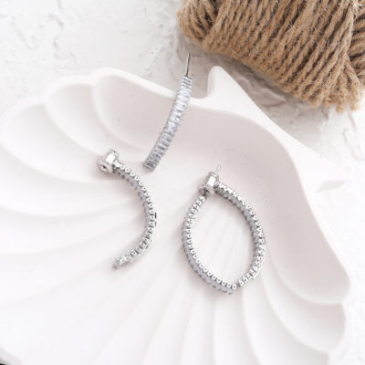گوشواره زنانه مدل تنیسی کد E5351