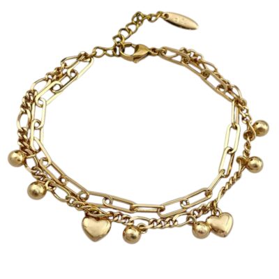 دستبند زنانه ژوپینگ مدل تیفانی و قلب کد B5281