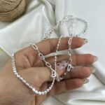 گردنبند زنانه مدل تیفانی و توپی کد N5225
