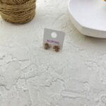 گوشواره زنانه ژوپینگ مدل گل کد E6123