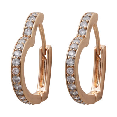 گوشواره زنانه ژوپینگ مدل قلب کد E5541