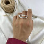 انگشتر زنانه مدل پیچ کد R51780
