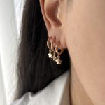 گوشواره ژوپینگ مدل ستاره کد E1019