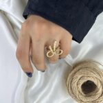 انگشتر زنانه مدل پاپیون کد R51825