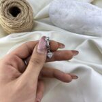 پیرسینگ ناف فیک زنانه مدل قلب کد P4903