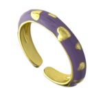 انگشتر زنانه مدل میناکاری رنگی کد R4979