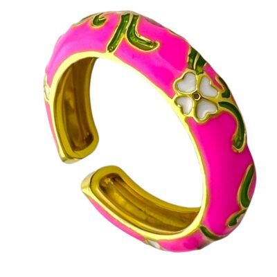 انگشتر زنانه مدل میناکاری رنگی کد R4987