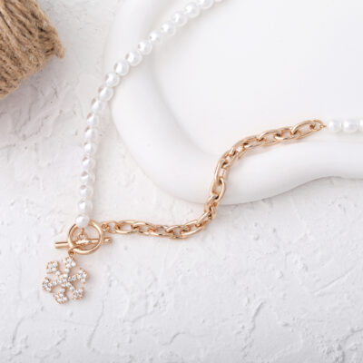 گردنبند زنانه ژوپینگ مدل مروارید کد N4881