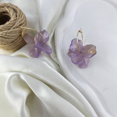 گوشواره زنانه مدل رزین کد E6374