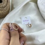 گوشواره زنانه ژوپینگ مدل جواهری کد E6479