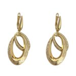 گوشواره زنانه ژوپینگ مدل حلقه ای تراشیده کد E6293