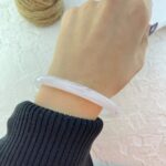 دستبند زنانه بنگل مدل رزین کد B5384