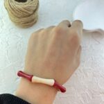 دستبند زنانه بنگل مدل رزین کد B5397