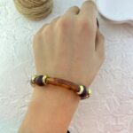 دستبند زنانه بنگل مدل رزین کد B5385