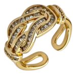 انگشتر زنانه ژوپینگ مدل جواهری کد R51709