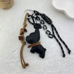 آویز کیف چارم بگ سگ چرمی کد J4118