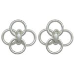 گوشواره زنانه مدل مینیمال طرح گل کد E5711