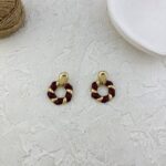 گوشواره زنانه مدل میناکاری کد E6214