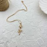 گردنبند زنانه مدل گل رز کد N5059