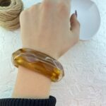 دستبند زنانه بنگل مدل رزین کد B5371