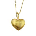 گردنبند زنانه ژوپینگ مدل قلب قاب عکس کد N4992