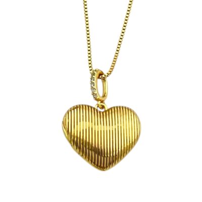 گردنبند زنانه ژوپینگ مدل قلب قاب عکس کد N4992