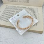 دستبند النگویی زنانه ژوپینگ مدل زنجیری کد B4592