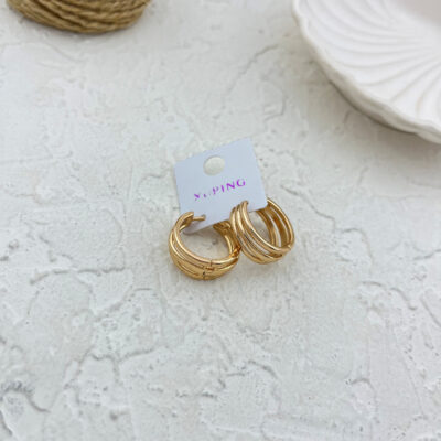 گوشواره زنانه ژوپینگ مدل حلقه ای کد E5951