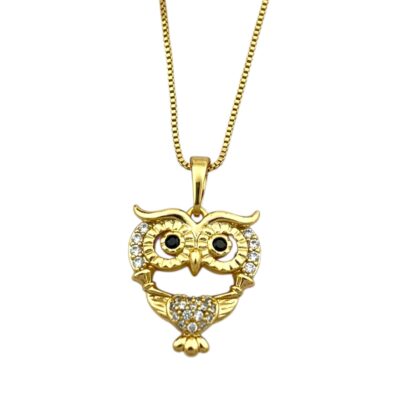 گردنبند زنانه ژوپینگ مدل جغد کد N4994