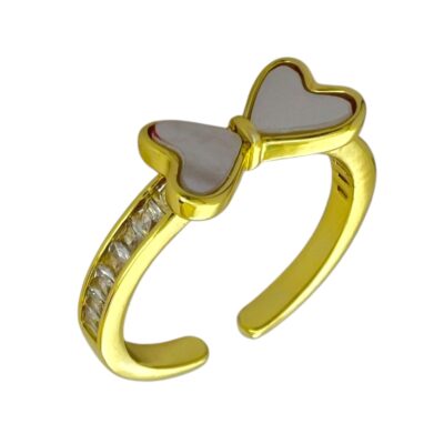 انگشتر زنانه مدل پاپیون کد R5007