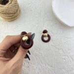 گوشواره زنانه مدل میناکاری کد E6213