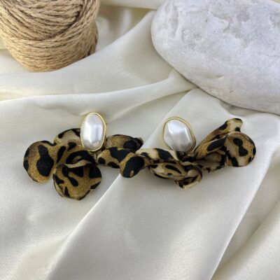 گوشواره زنانه مدل پلنگی کد E6329