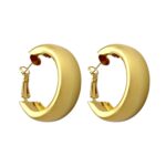 گوشواره زنانه مدل اینه ای طرح حلقه کد E5696