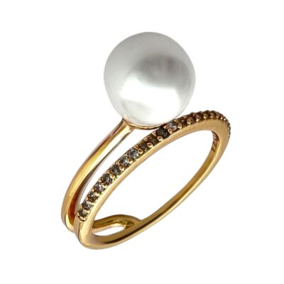 انگشتر زنانه ژوپینگ مدل مروارید کد R4955