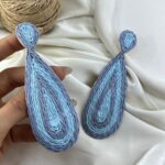 گوشواره زنانه مدل حصیری کد E6394