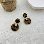 گوشواره زنانه مدل پلنگی کد E6102