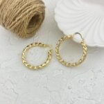 گوشواره زنانه مدل حلقه کد E5719