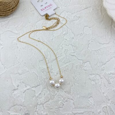 گردنبند زنانه ژوپینگ مدل مروارید کد N5054