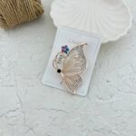 گل سینه زنانه مدل پروانه کد G4072