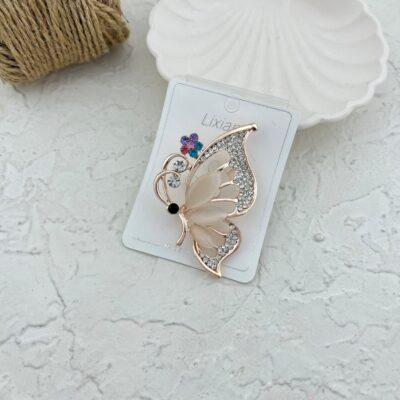 گل سینه زنانه مدل پروانه کد G4072