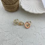 گوشواره زنانه میناکاری مدل گل کد E5791