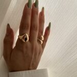 انگشتر مینیمال آینه ای کد R1018