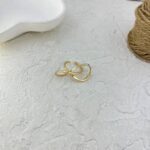 انگشتر زنانه مینیمال مدل پیچ کد R51752