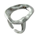 انگشتر زنانه مینیمال ابنقره مدل دایره کد R5084