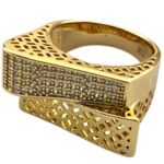 انگشتر زنانه ژوپینگ مدل جواهری کد R5095