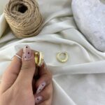 گوشواره زنانه میناکاری مدل گل کد E6414