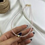 گردنبند زنانه مهره ای تابستانی مدل قلب کد N5257